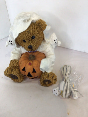 Boyd's Light Up Tan/White Resin Bear Halloween Holiday Item
