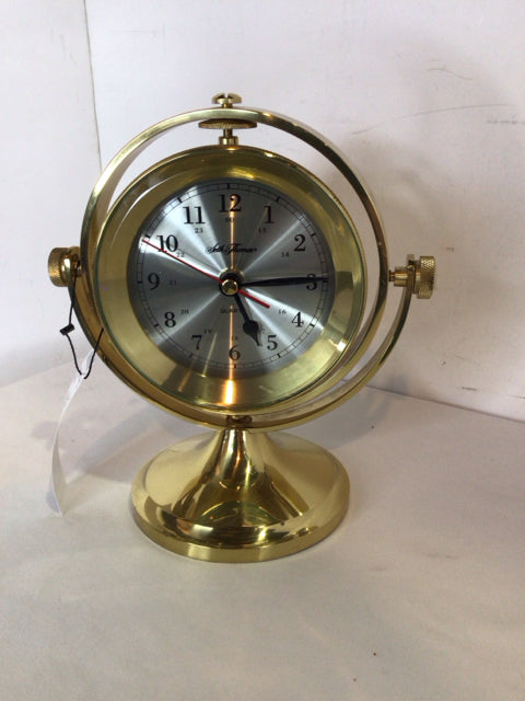 Seth Thomas Desk Gold Brass Clock