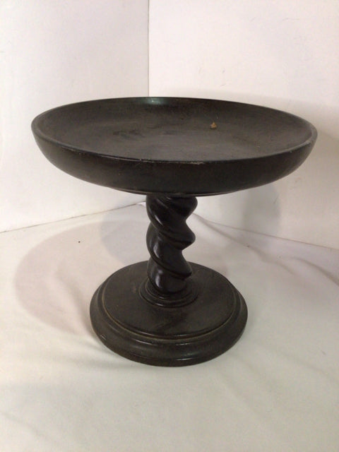 Black Resin Cake Plate/Stand