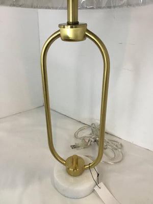 Modern Gold/White Metal/Marble Lamp