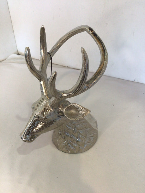 Wine Silver Metal Deer Holder Holiday Item