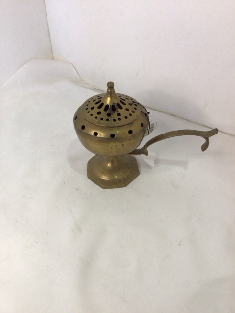 Vintage Gold Brass Incense Burner