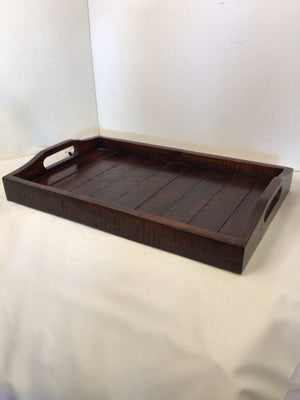 Brown Wood Tray