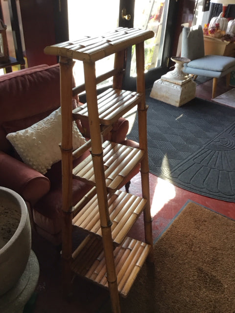 A frame Natural Bamboo Folding Shelf