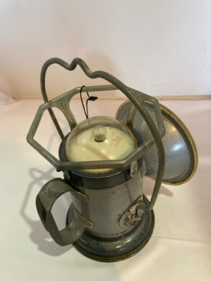 Vintage Silver Metal Railroad Lantern