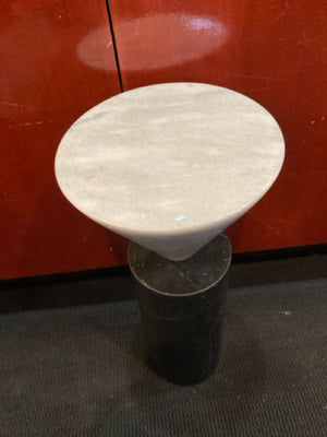 Uttermost Side Marble Black/White Table