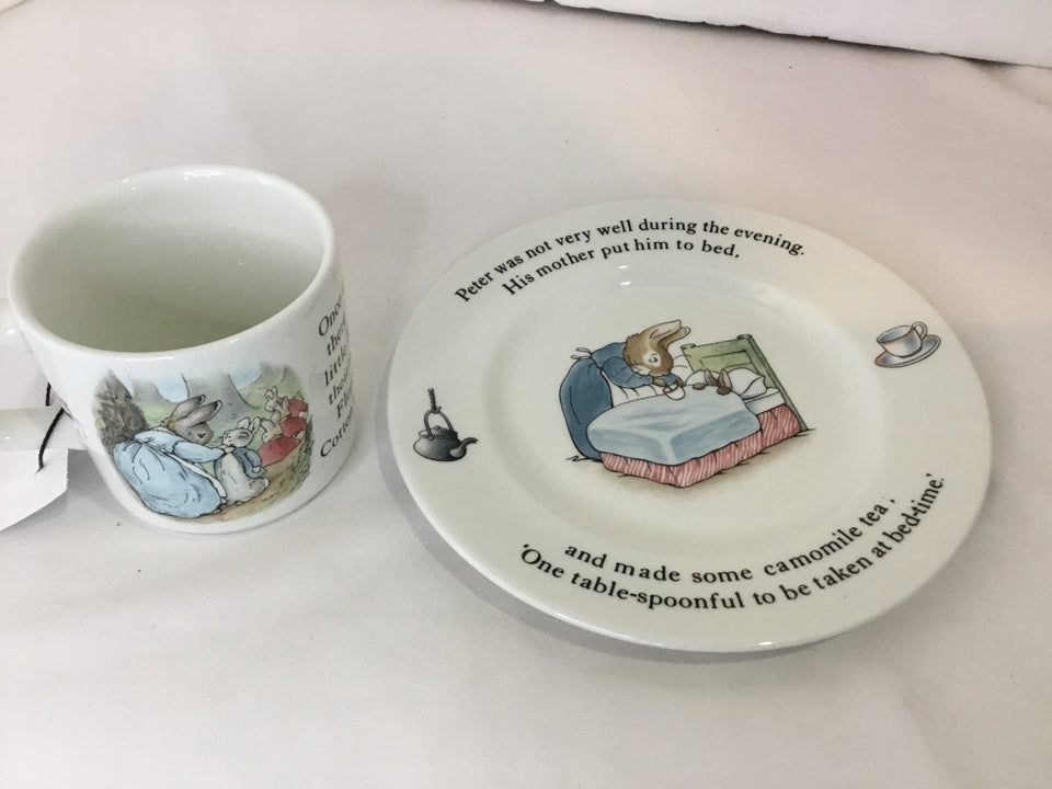 Wedgwood White/Multi Ceramic Peter Rabbit Mug
