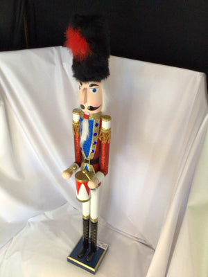 Nutcracker Red/Multi Wood Holiday Item