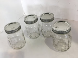Ball Mason Clear Glass Set of 4 Jar