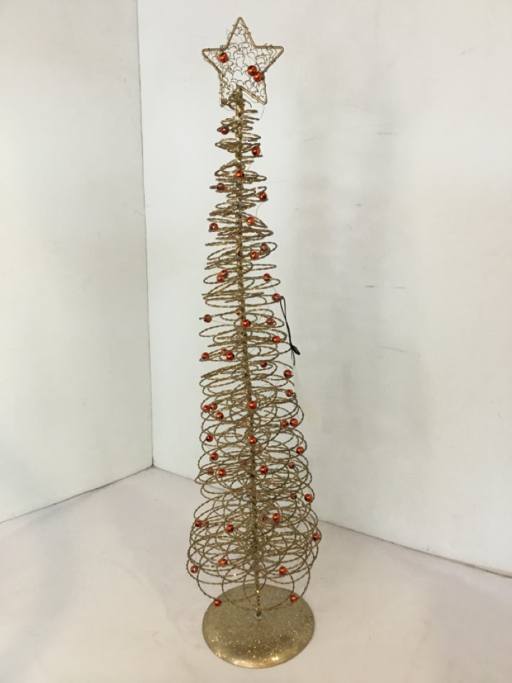Christmas Gold Wire Holiday Item