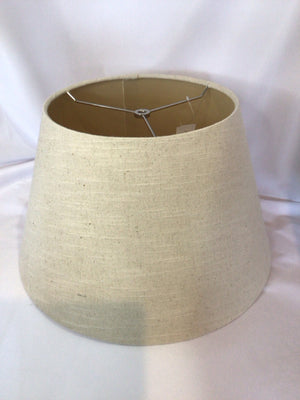 Cream Linen Round Lamp Shade