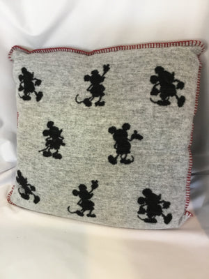 Disney Black/White Mickey Mouse Pillow