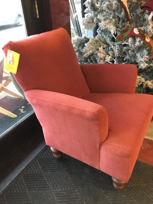 Chenille Salmon Chair