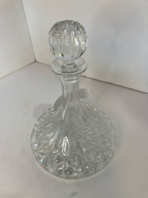 Block Cut Crystal Decanter