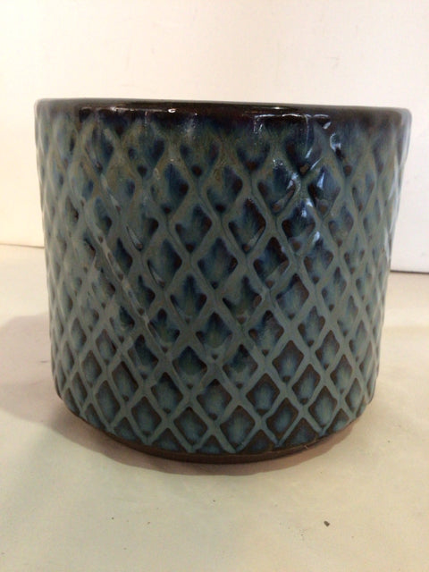 Blue Ceramic Planter
