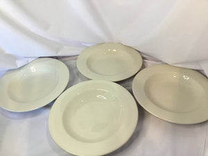 Homer Laughlin Bowl Off white China Set of 4 Dinnerware