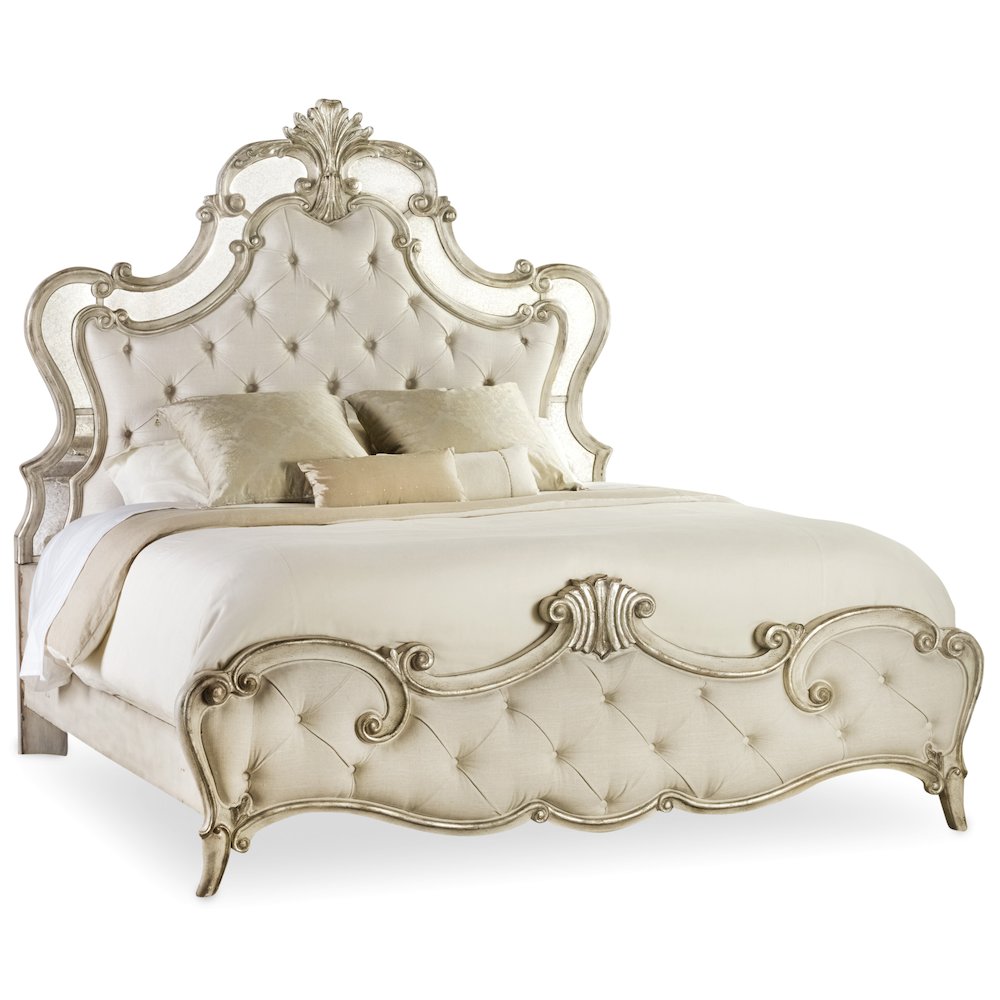King Hooker Upholstered Silver Bed
