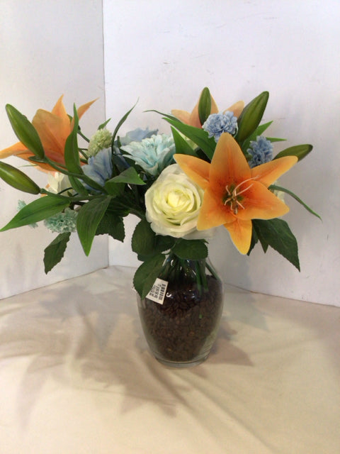 Multi-Color In Vase Faux Flowers