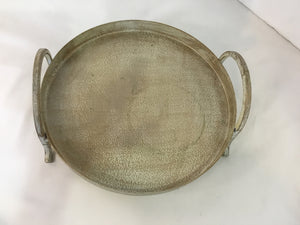 Gold Metal Circle Tray