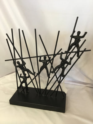 Modern Black Metal Sculpture