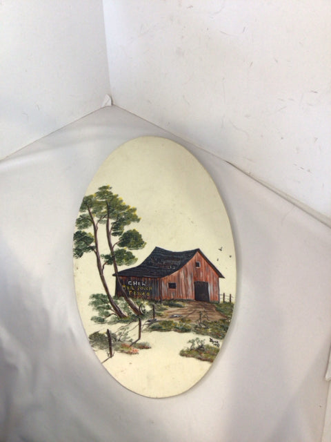 Original Barn Cream/Red Wall Decoration Art