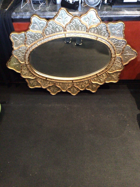 Gold Resin Beveled Mirror