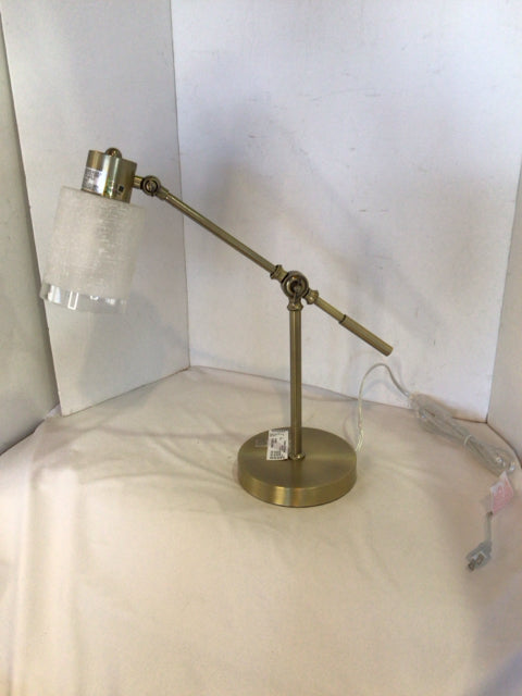 Frosted Glass/Metal Lamp