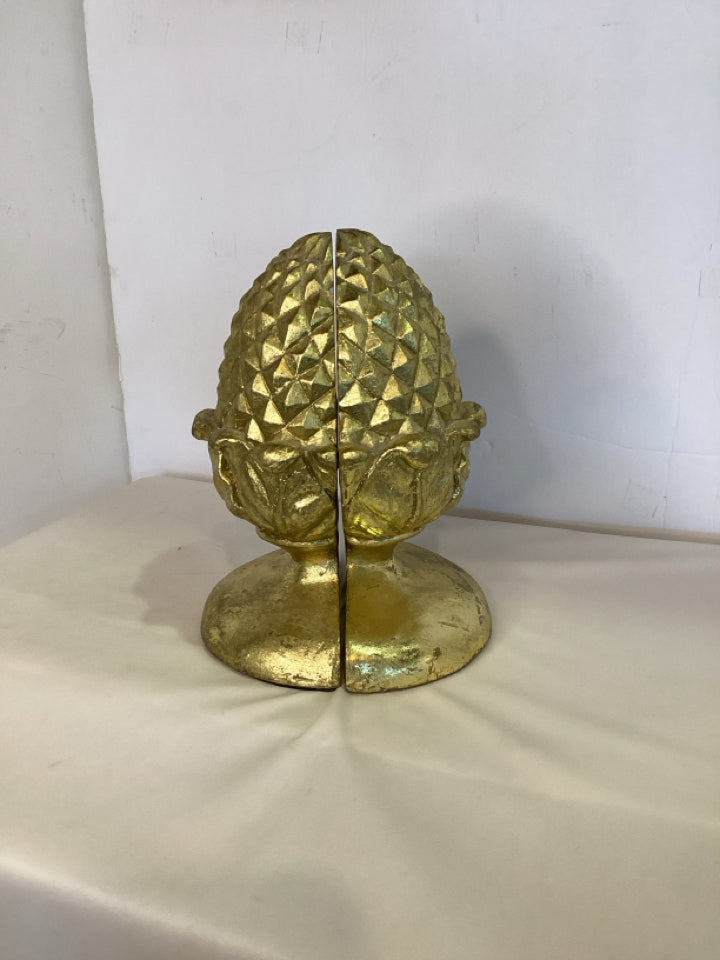 Gold Artichoke Set of 2 Book End