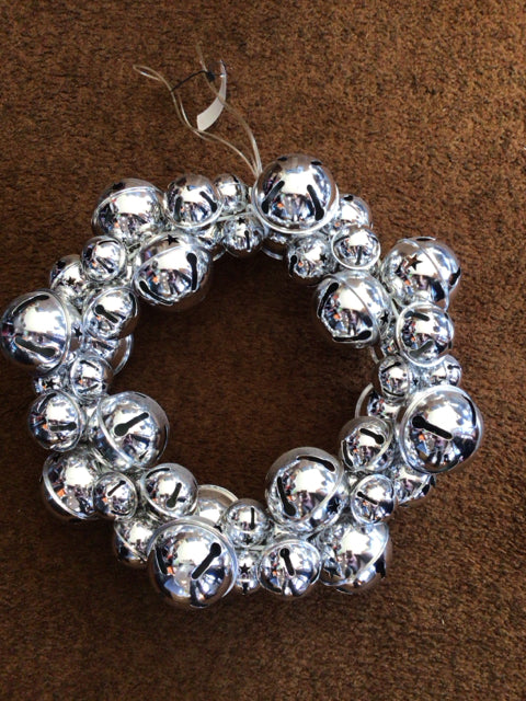 Wreath Silver Bells Holiday Item