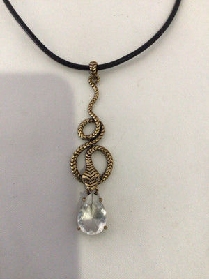 Black/Gold Snake Necklace