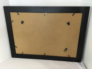 Black/Blue Skyline Columbus Framed Art
