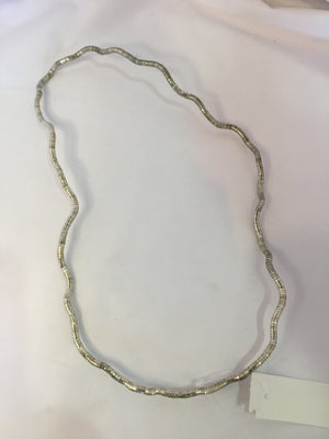 Beaded Silver Necklace