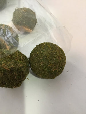 Decorative Green Styrofoam Mossy In Bag Ball