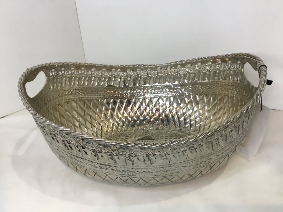 Silver Aluminum Basket