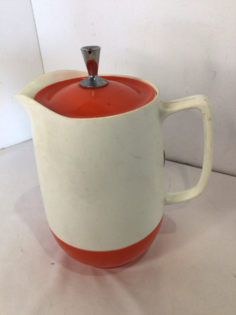 Thermos Retro Orange/White Insulated Carafe