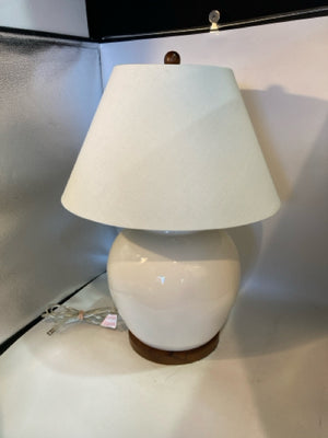 White Ceramic Globe Lamp