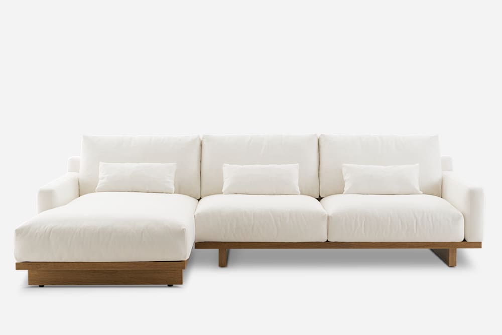 Castlery Modern White Sectional Sofa D39CJJZV