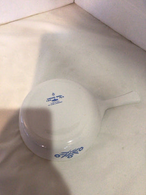 Corningware White/Blue Ceramic Floral W/Lid Baking Dish