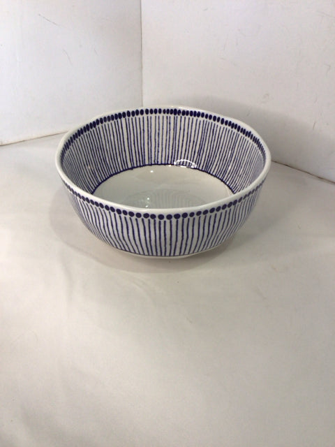Danica Mixing Blue/White Ceramic Bowl