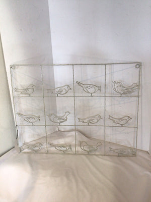 Hanging Wire Birds White Wall Decoration Art