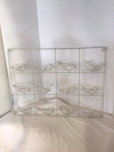 Hanging Wire Birds White Wall Decoration Art