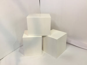 Floating White Cube Set of 3 Shelf