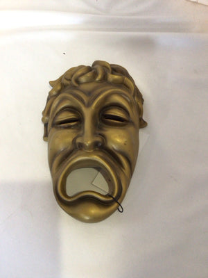 Gold Resin Face Mask