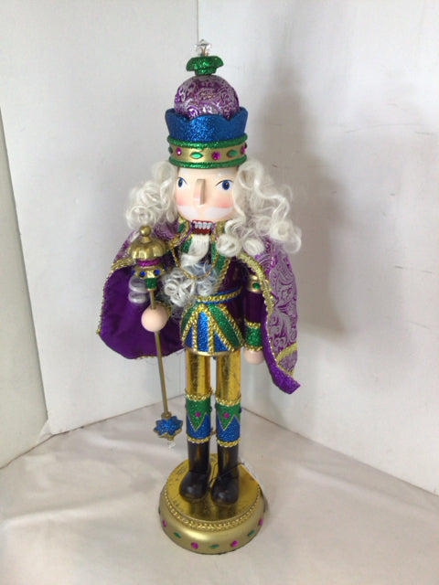 PIER 1 Nutcracker Gold/Purple Holiday Item