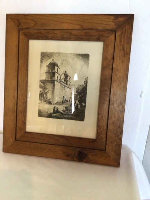Vintage Black/White Framed Art