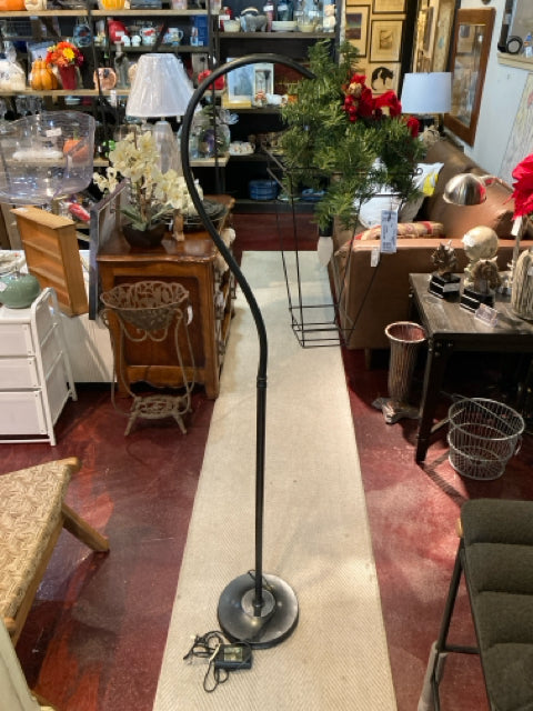 Floor Black Metal Cage Lamp