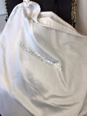 Michael Kors Leather Black/Gold Purse