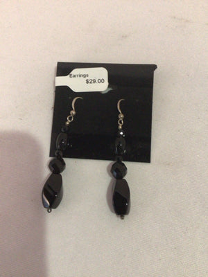 Black Dangle Earrings