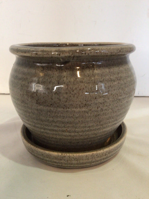 Gray Ceramic Planter