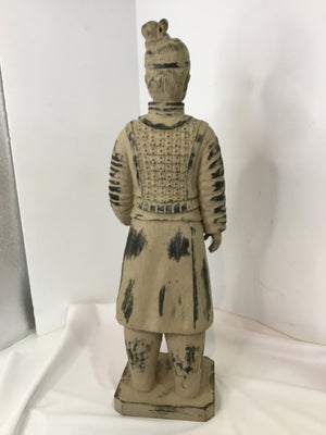 Resin Asian Soldier Sculpture